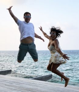 Jump in Maldivs