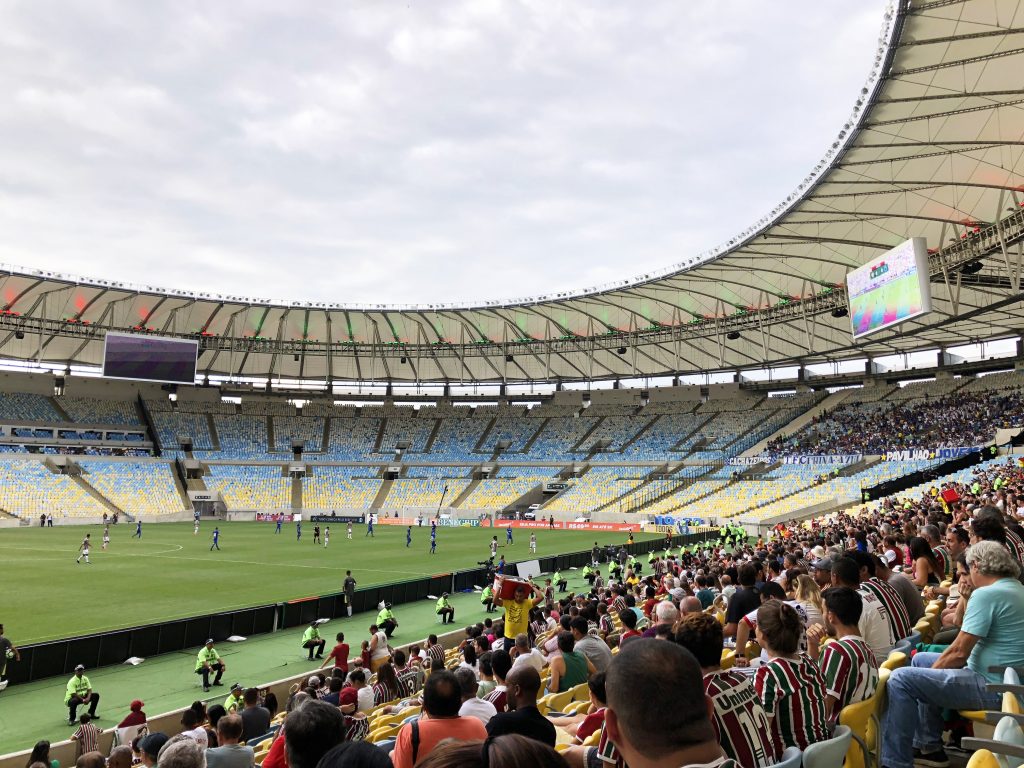 Football at Maracana (Rio's soccer stadium)