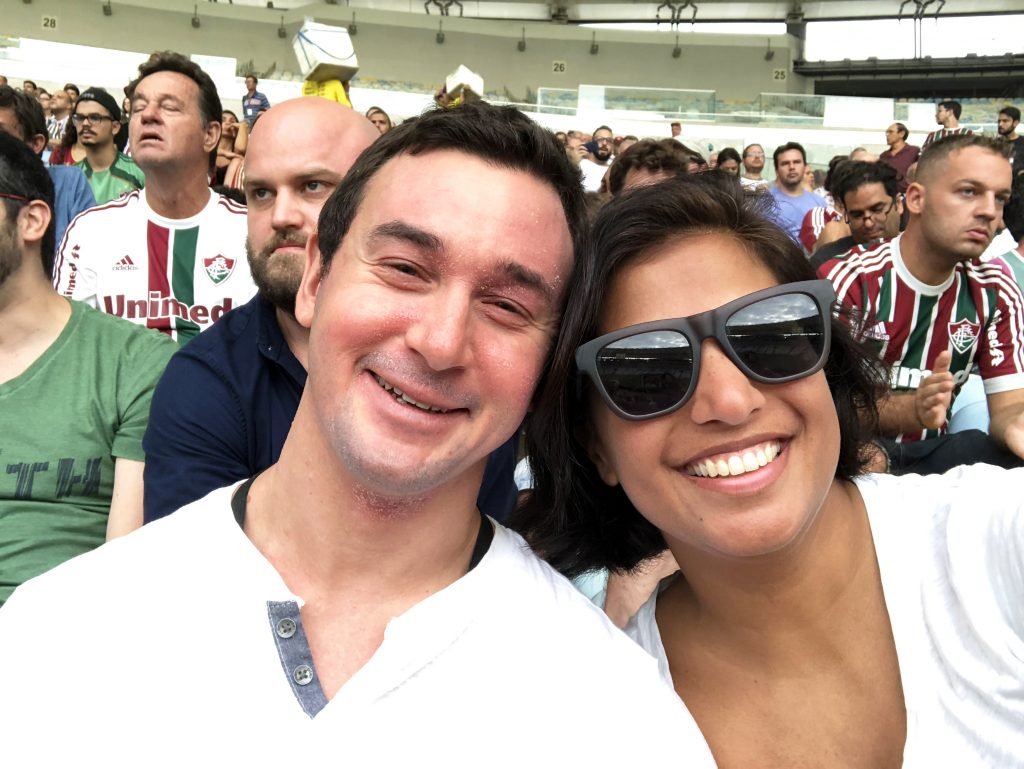 Football at Maracana (Rio's soccer stadium)