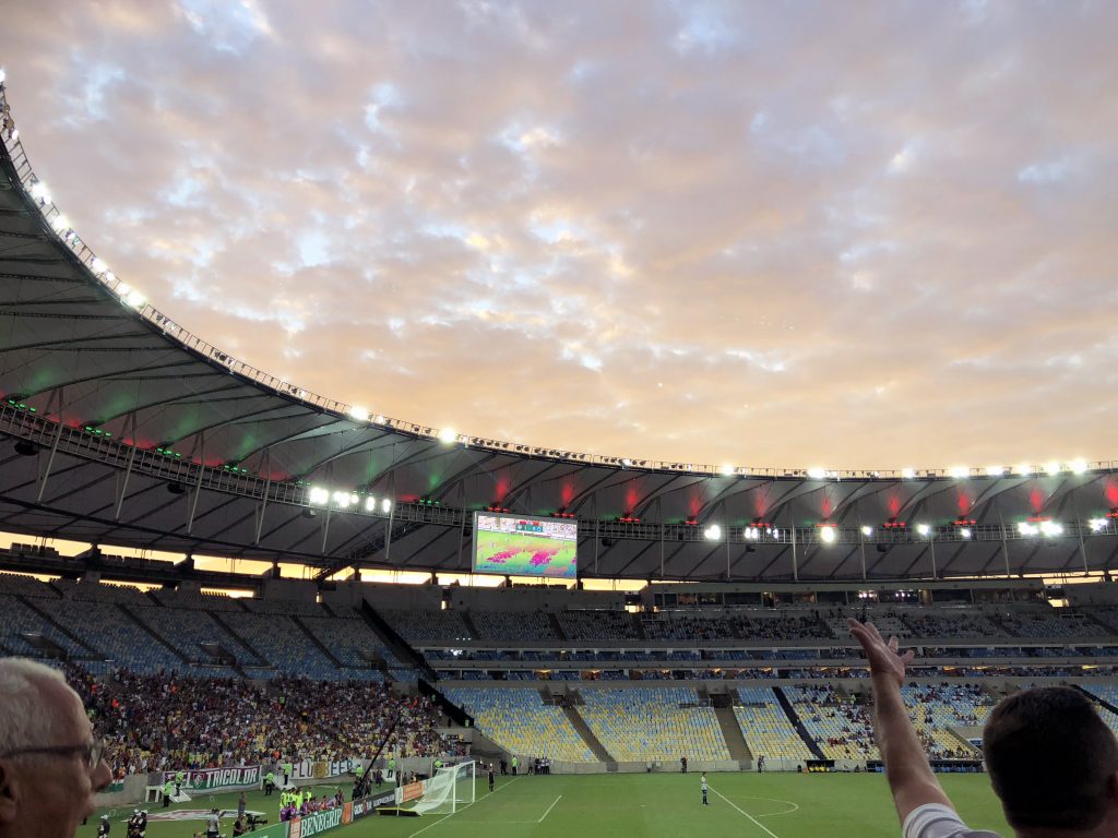 Football at Maracana (Rio's soccer stadium)