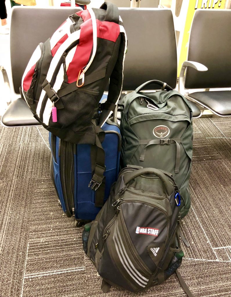 Around the world trip packing list