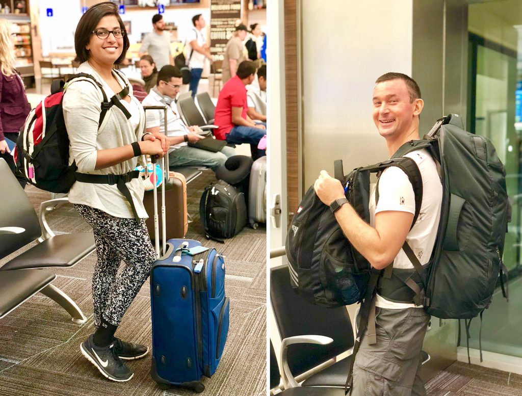 Around the world trip packing list