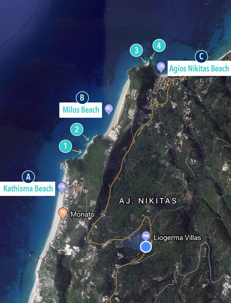 Greek Islands Lefkada swimming tour