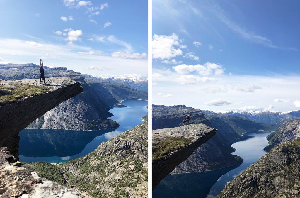 Trolltunga alt gymnastics