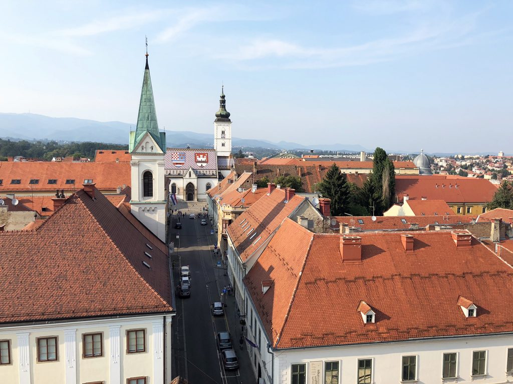 Zagreb tower view