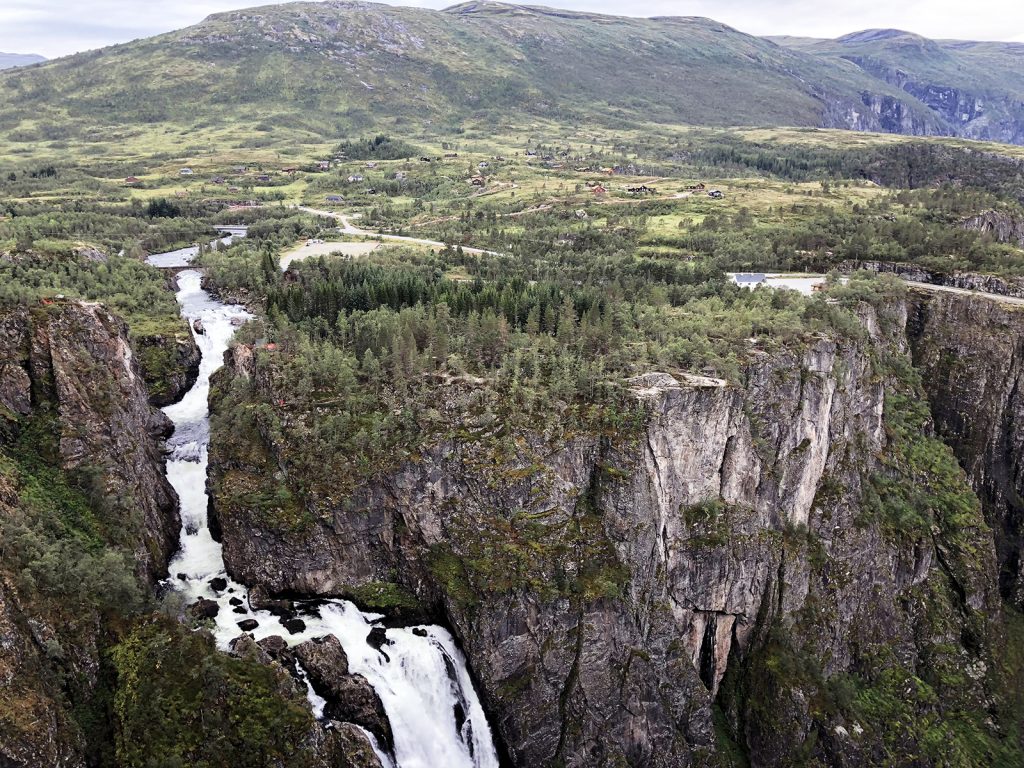 Driving Norway waterfalls