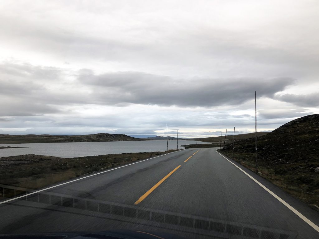 Driving Norway evening