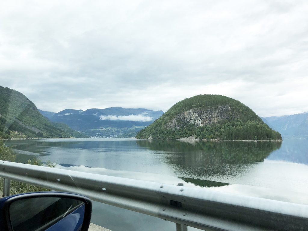 Driving Norway fjord views