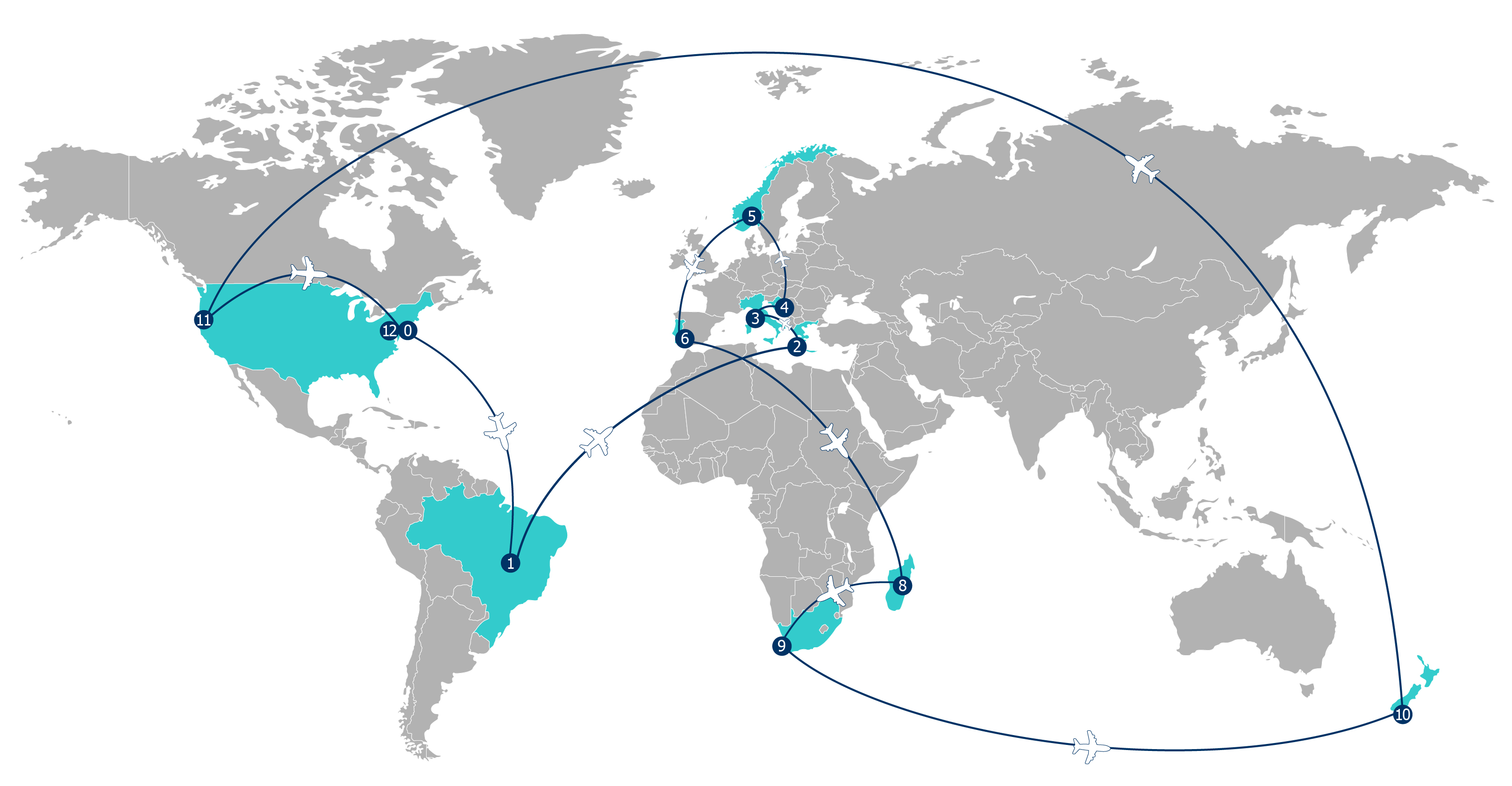 Карта перемещения. Round the World. World trip. World Travel Itinerary. Round the World trip Project.